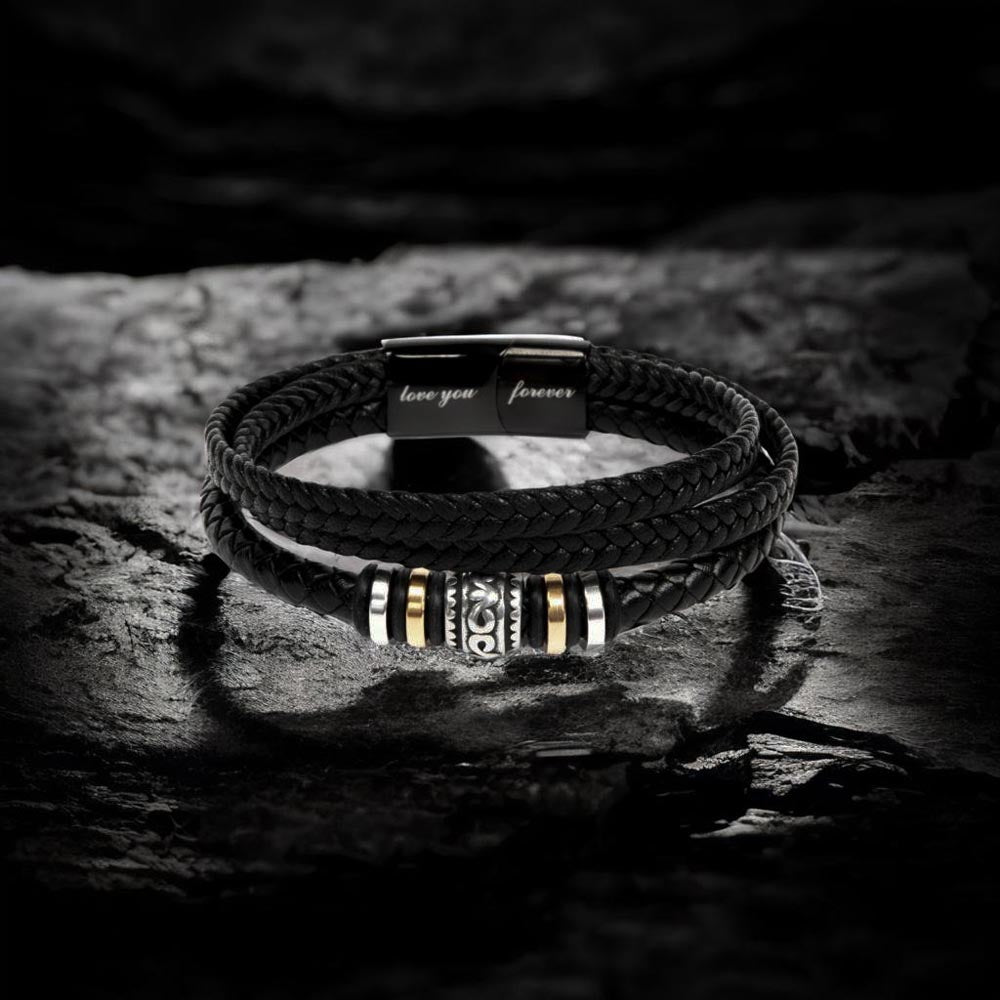 Love You Forever Men's Bracelet, Engraved Keepsake Gift for  - LYF Bracelet Custom 5