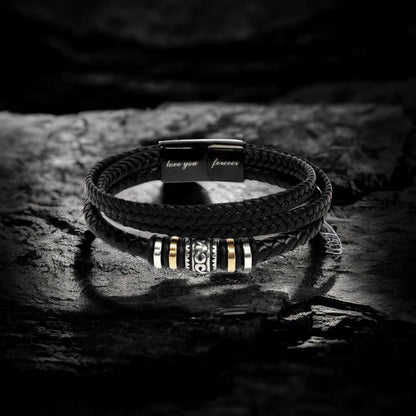 Love You Forever Men's Bracelet, Engraved Keepsake Gift for  - LYF Bracelet Custom 5