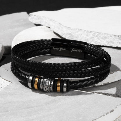 Love You Forever Men's Bracelet, Engraved Keepsake Gift for  - LYF Bracelet 3