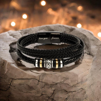 Love You Forever Men's Bracelet, Engraved Keepsake Gift for  - LYF Bracelet Custom 2