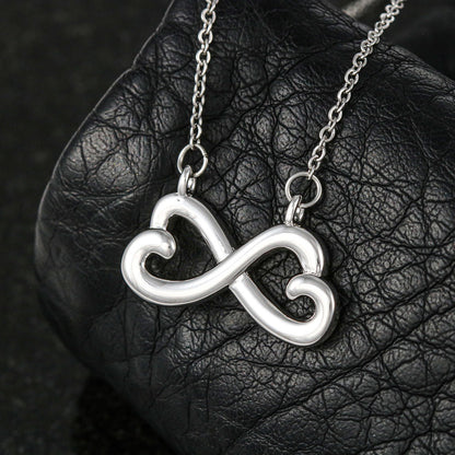 Infinity Heart Necklace for Her, Endless Love Symbol, 18K Ye - Infinity Heart Necklace 3