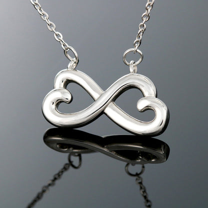 Infinity Heart Necklace for Her, Endless Love Symbol, 18K Ye - Infinity Heart Necklace 2