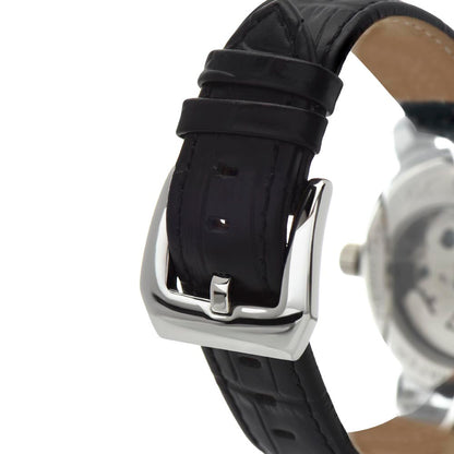 Automatic Skeleton Watch for Men, Self-Winding, Steel Case with Luxury LED Box