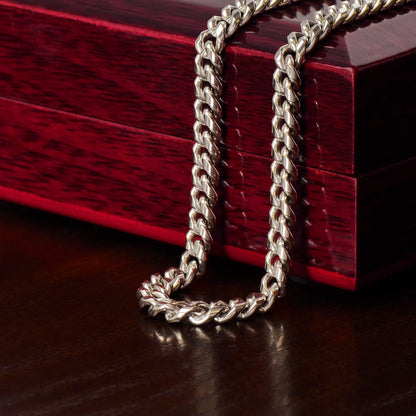 Cuban Link Chain Necklace, 18K Yellow Gold Finish or Polishe - Only w Box 2