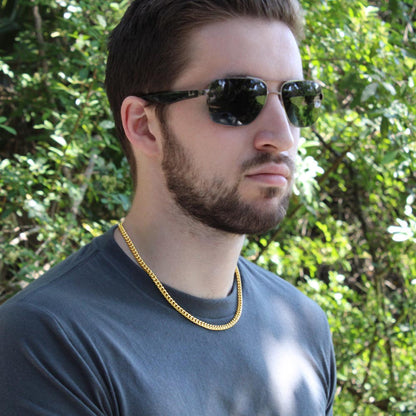 Cuban Link Chain Necklace, 18K Yellow Gold Finish or Polishe - Cuban Link Chain 2