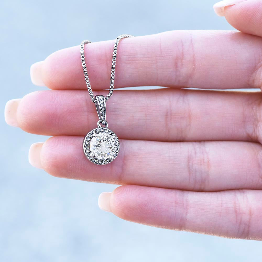 Eternal Hope Necklace, Cushion Cut Crystal, 14K White Gold F - Eternal Hope LS 5