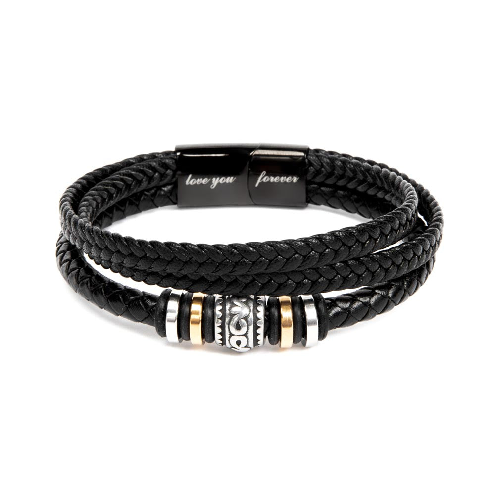 Love You Forever Men's Bracelet, Engraved Keepsake Gift for  - LYF Bracelet 1