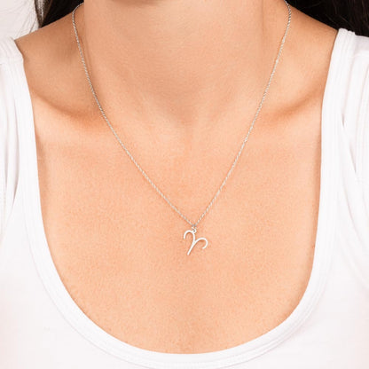 Zodiac Symbol Necklace, Star Sign Pendant, Adjustable Chain