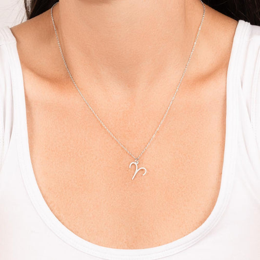 Zodiac Symbol Necklace, Star Sign Pendant, Adjustable Chain