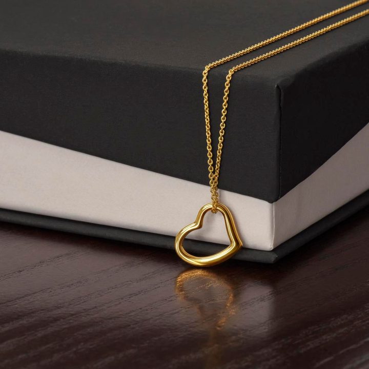 Delicate Open Heart Necklace