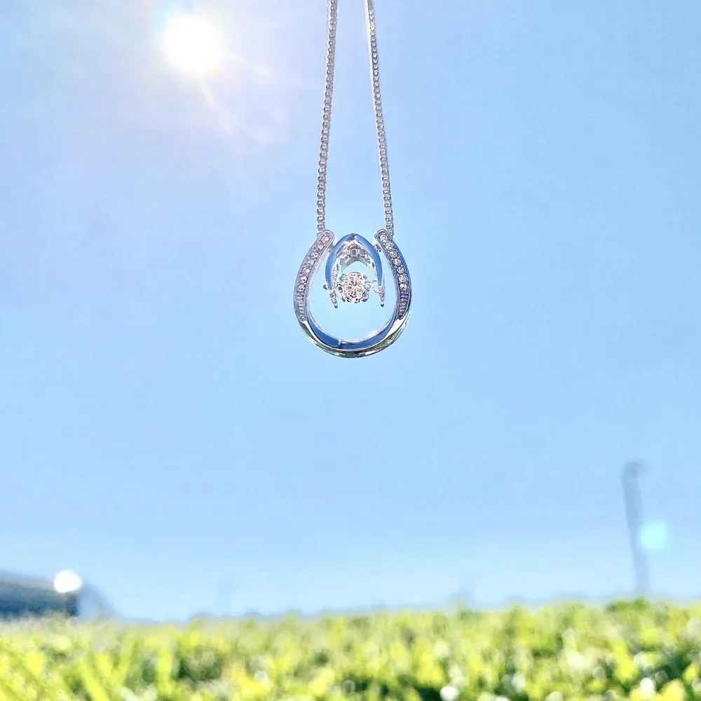 Lucky In Love Necklace, Four Leaf Clover with Crystal Heart, photo 6