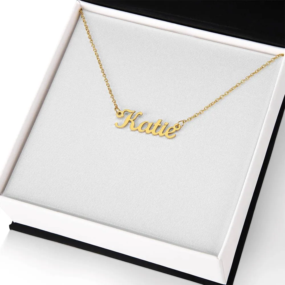 Custom Cursive Name Necklace – Personalized 18K Gold Finish, Adjustable Chain, Gift for Her, photo 6